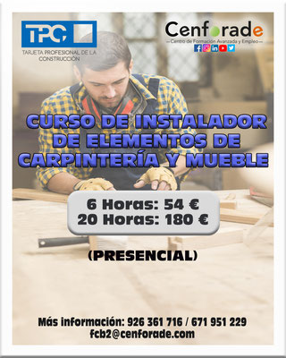 Muestra el cartel del curso