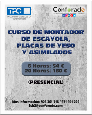 Muestra el cartel del curso