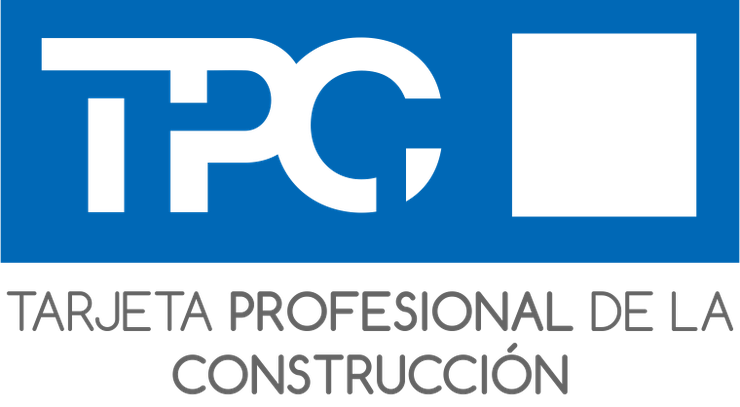 Tarjeta TPC 2 Muestra el logo de la Tarjeta profesional de la construcción